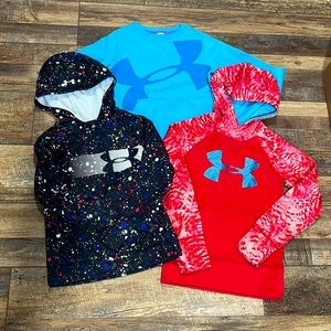 Lot of 3 Under Armour hoodies/sweatshirt